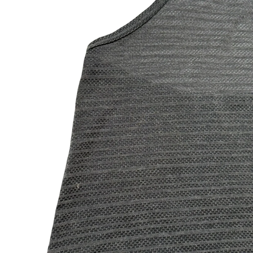 Nike Shirt Women Large Gray‎ Dri Fit Oversized Crop Racerback Tank Top Swoosh